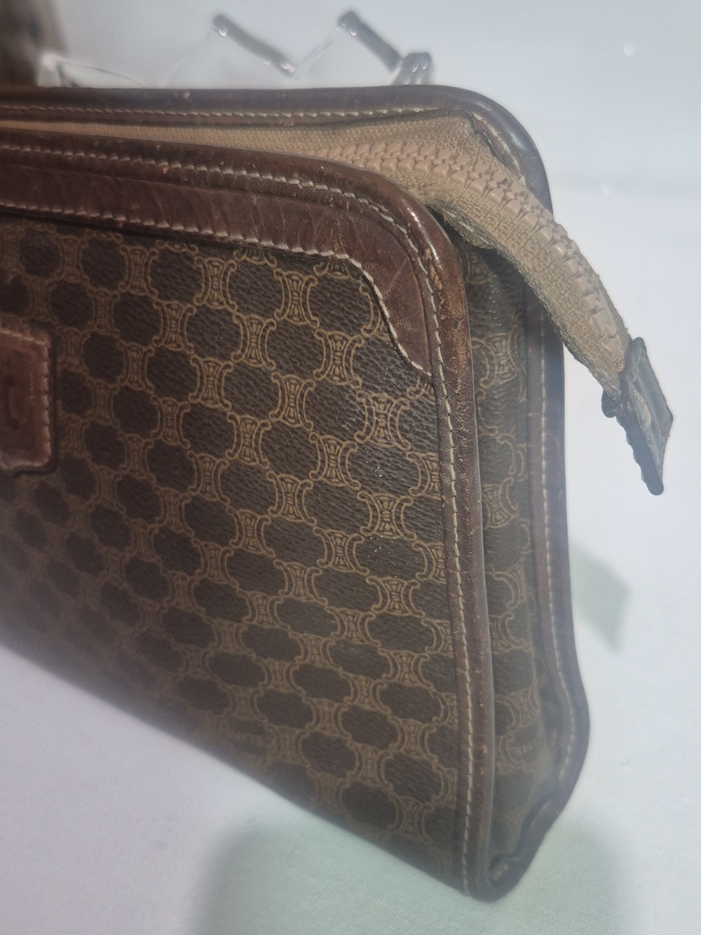 Vintage Celine Brown Monogram Bag - Picture 7 of 13